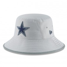 Youth Dallas Cowboys New Era Gray 2018 Training Camp Primary Bucket Hat 3041291
